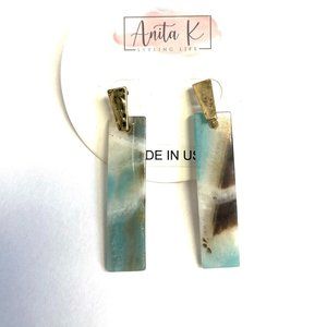 Anita K Amazonite Linear Earring